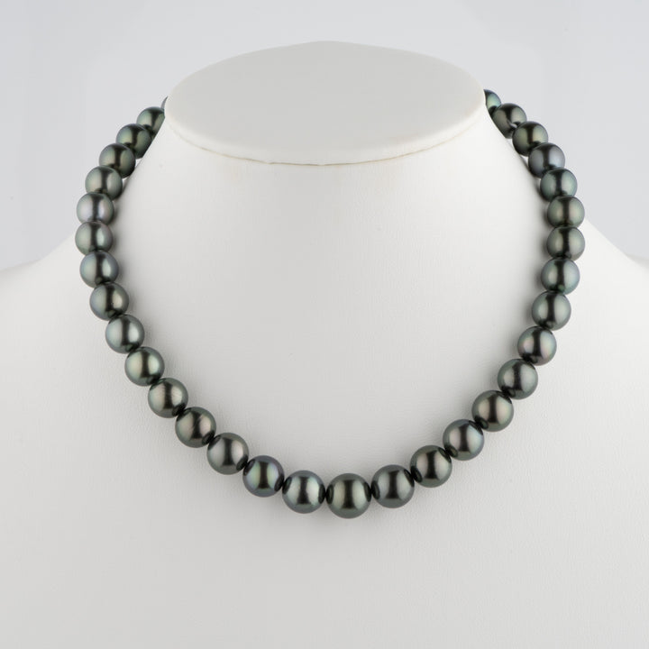 10.0-12.2 mm AA+/AAA Tahitian Round Pearl Necklace