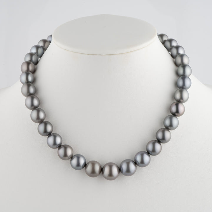 12.0-14.8 mm AA+/AAA Tahitian Round Pearl Necklace