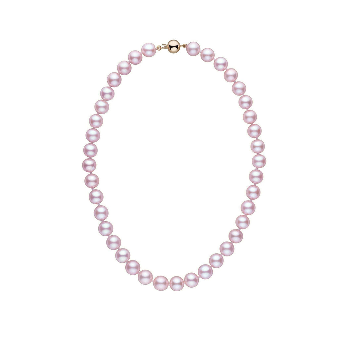 9.0-9.5 mm 16 inch AAA Pastel Lavender Freshwater Pearl Necklace