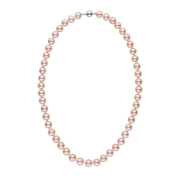 8.0-8.5 mm 18 inch AAA Pink to Peach Freshwater Pearl Necklace