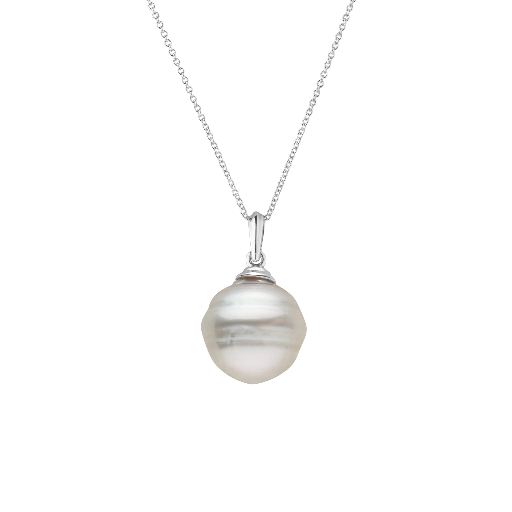 14.0-15.0 mm White South Sea Baroque Pearl Pendant