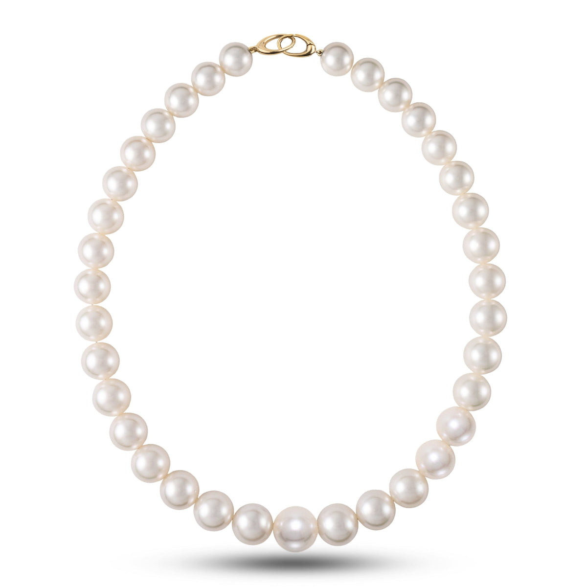 11.0-14.2 mm AAA Round White South Sea Pearl Necklace