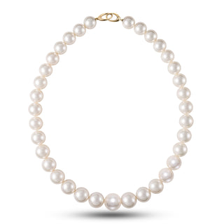 11.0-14.2 mm AAA Round White South Sea Pearl Necklace