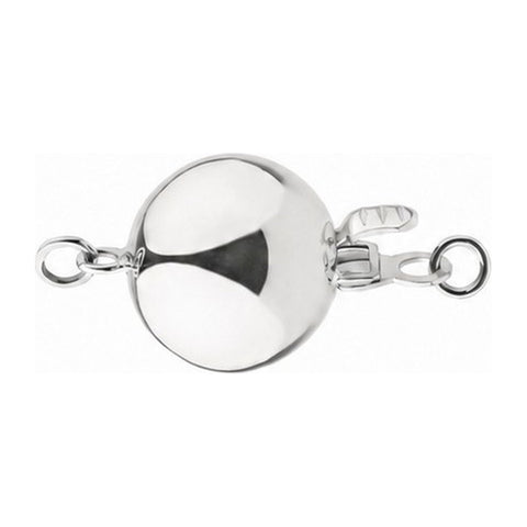 14K White Gold Ball Polished