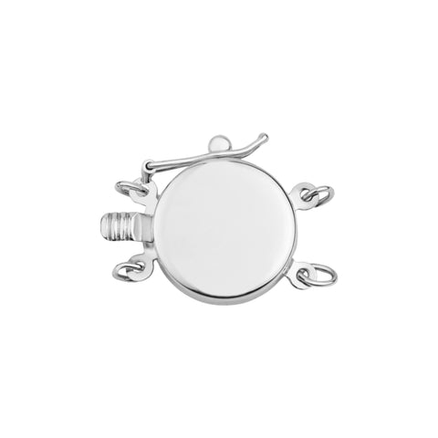 14K White Gold Circle
