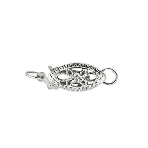 14K White Gold Filigree