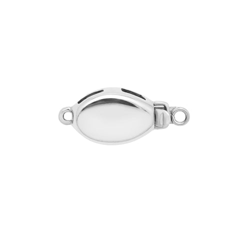 14K White Gold Oval