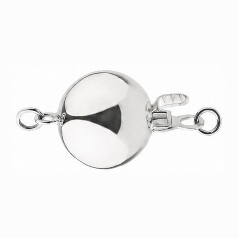 14K White Gold Polished clasp