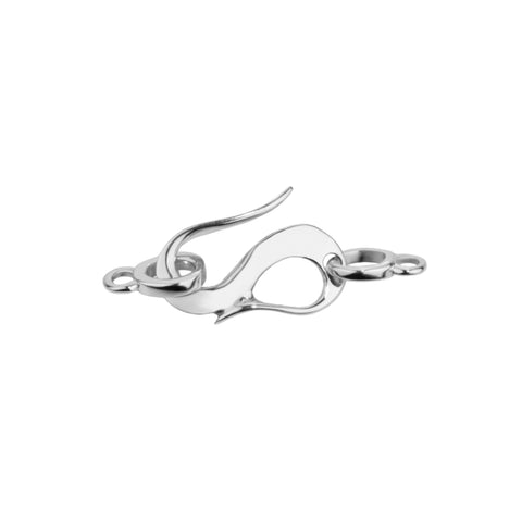 14K White Gold Small S-Hook