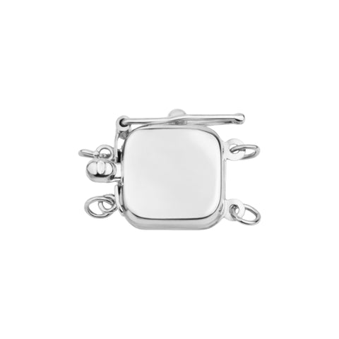 14K White Gold Square