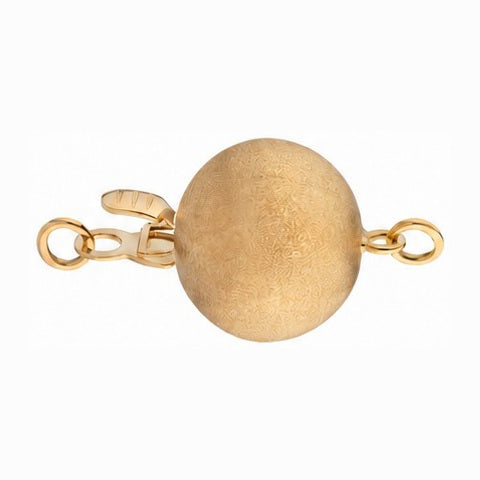 14K Yellow Gold Ball Matte
