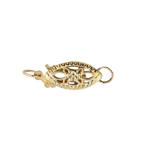 14K Yellow Gold Filigree