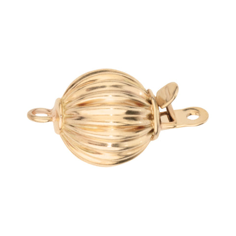 14K Yellow Gold Fluted