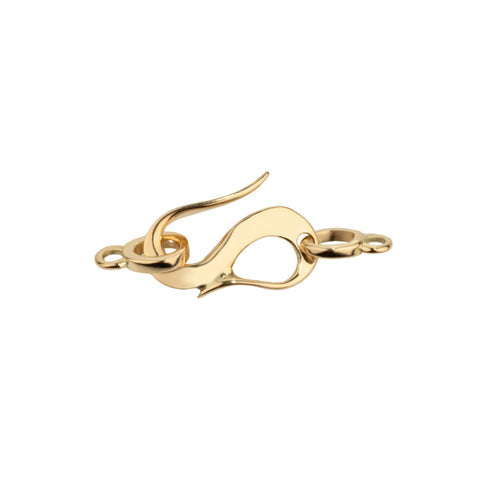 14K Yellow Gold Small S-Hook