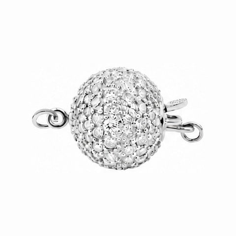 18K White Gold 11mm Diamond 1.25 cttw