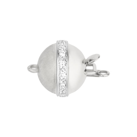 18K White Gold Diamond Stripe 0.10 cttw