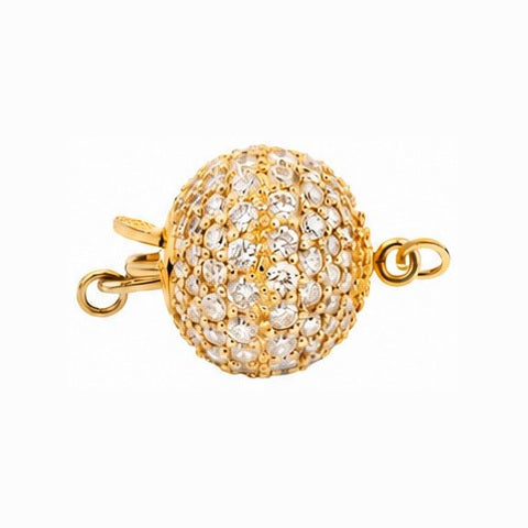 18K Yellow Gold 10mm Diamond 1.00 cttw