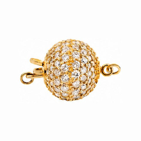 18K Yellow Gold 11mm Diamond 1.25 cttw