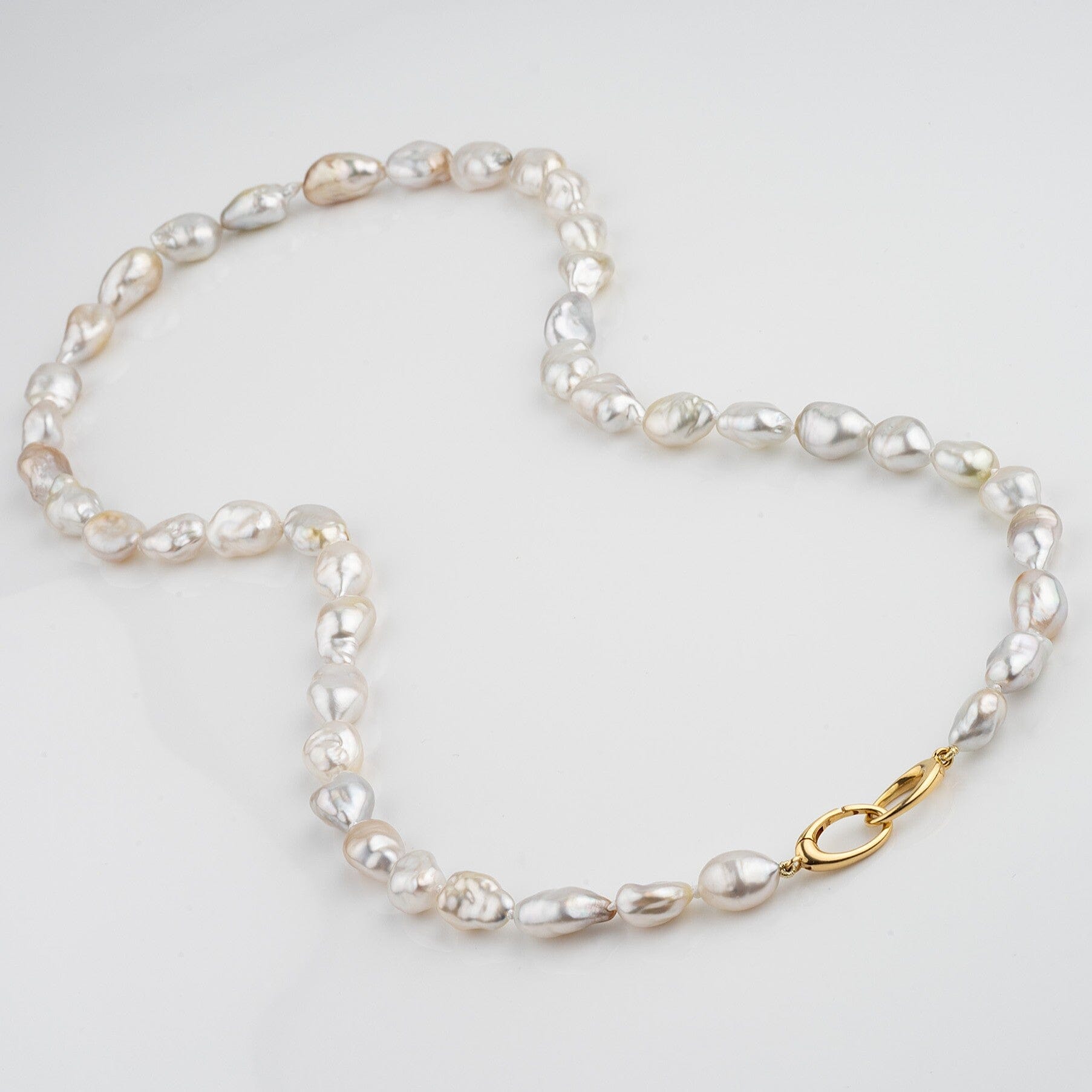 Assael Collection: 9.0–12.2 mm Fijian Keshi Pearl Necklace | Pearl