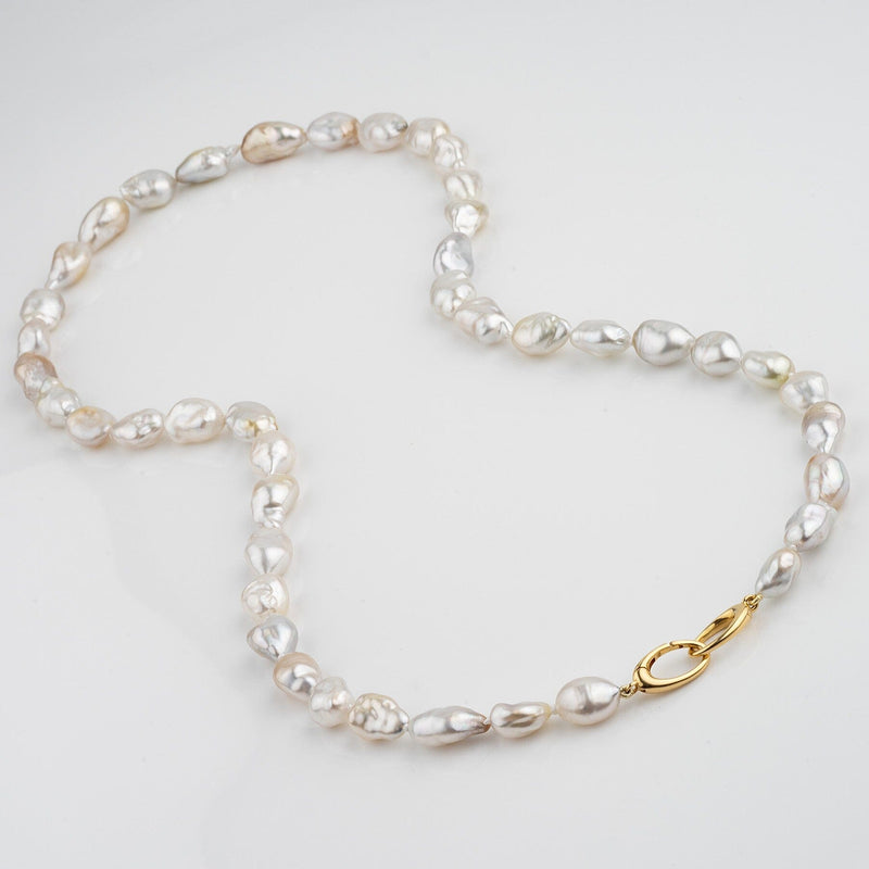 Assael Collection: 9.0–12.2 mm Fijian Keshi Pearl Necklace | Pearl
