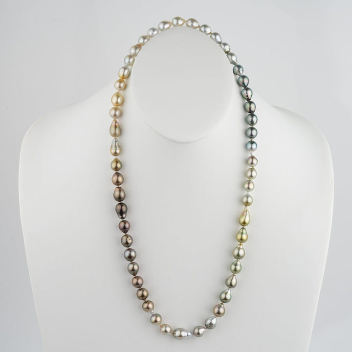 Assael Collection: 9.8–11.5 mm Endless Fijian Pearl Ombré Necklace