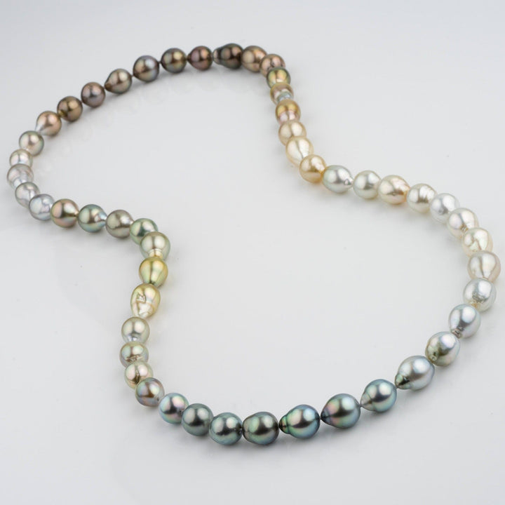 Assael Collection: 9.8–11.5 mm Endless Fijian Pearl Ombré Necklace