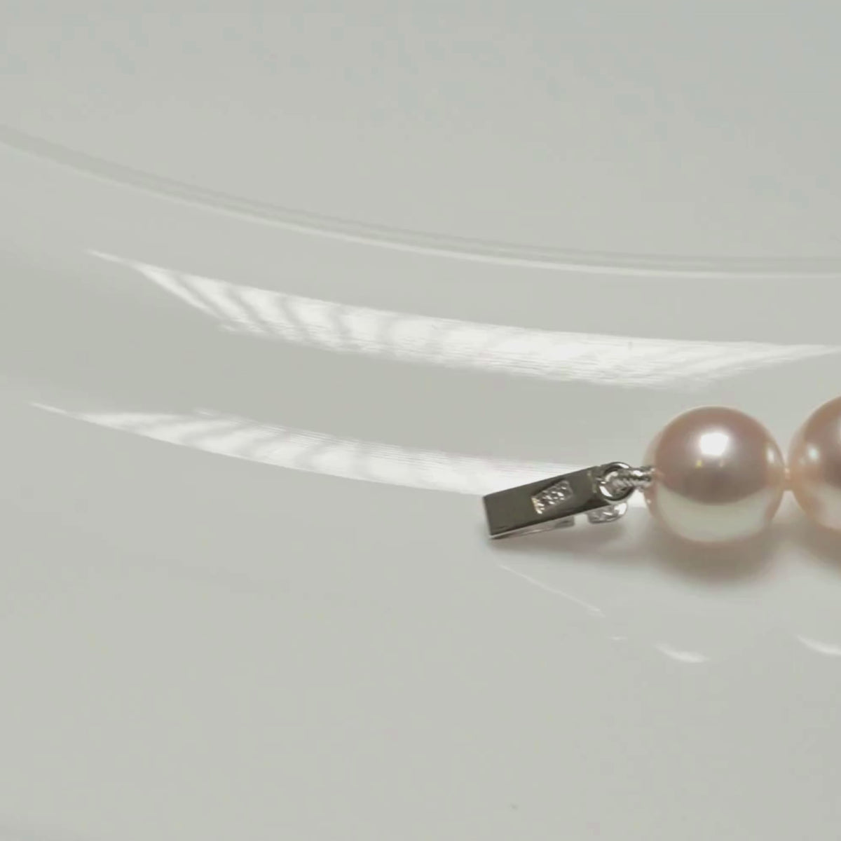 8-9mm GIA Strand with Diamonds Video