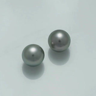 9.4 x 9.4 mm and 9.4 x 9.4 mm Fijian Pearl Pair
