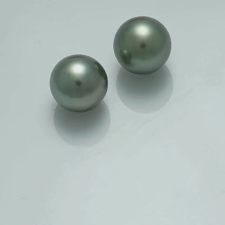10.4 x 10.4 mm and 10.3 x 10.2 mm Fijian Pearl Pair