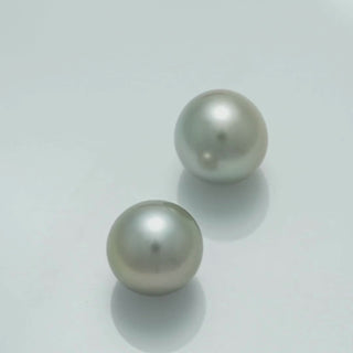 10.9 x 10.8 mm and 10.8 x 10.8 mm Fijian Pearl Pair