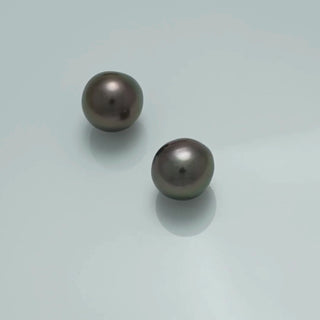 9.8 x 9.6 x 9.2 mm and 19.7 x 9.5 x 9.4 mm Fijian Drop Pearl Pair
