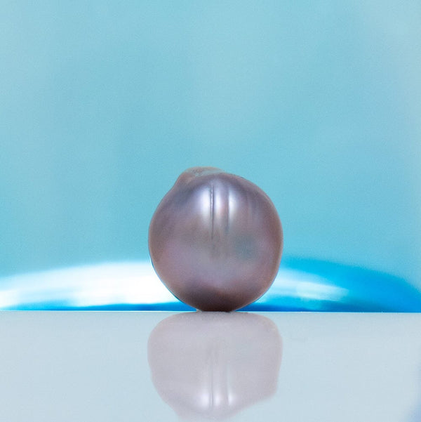 SC-3: 9-9.5 mm Deep Purple Baroque Loose Cortez Pearls loose pearl