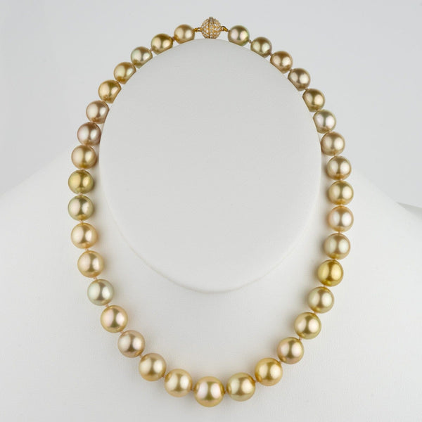 ネックレス FORSOMEONE PEARL NECKLACE GOLD 50 Assael Collection: 9.6–12.8 mm Fijian Pearl Necklace | Pearl Paradise