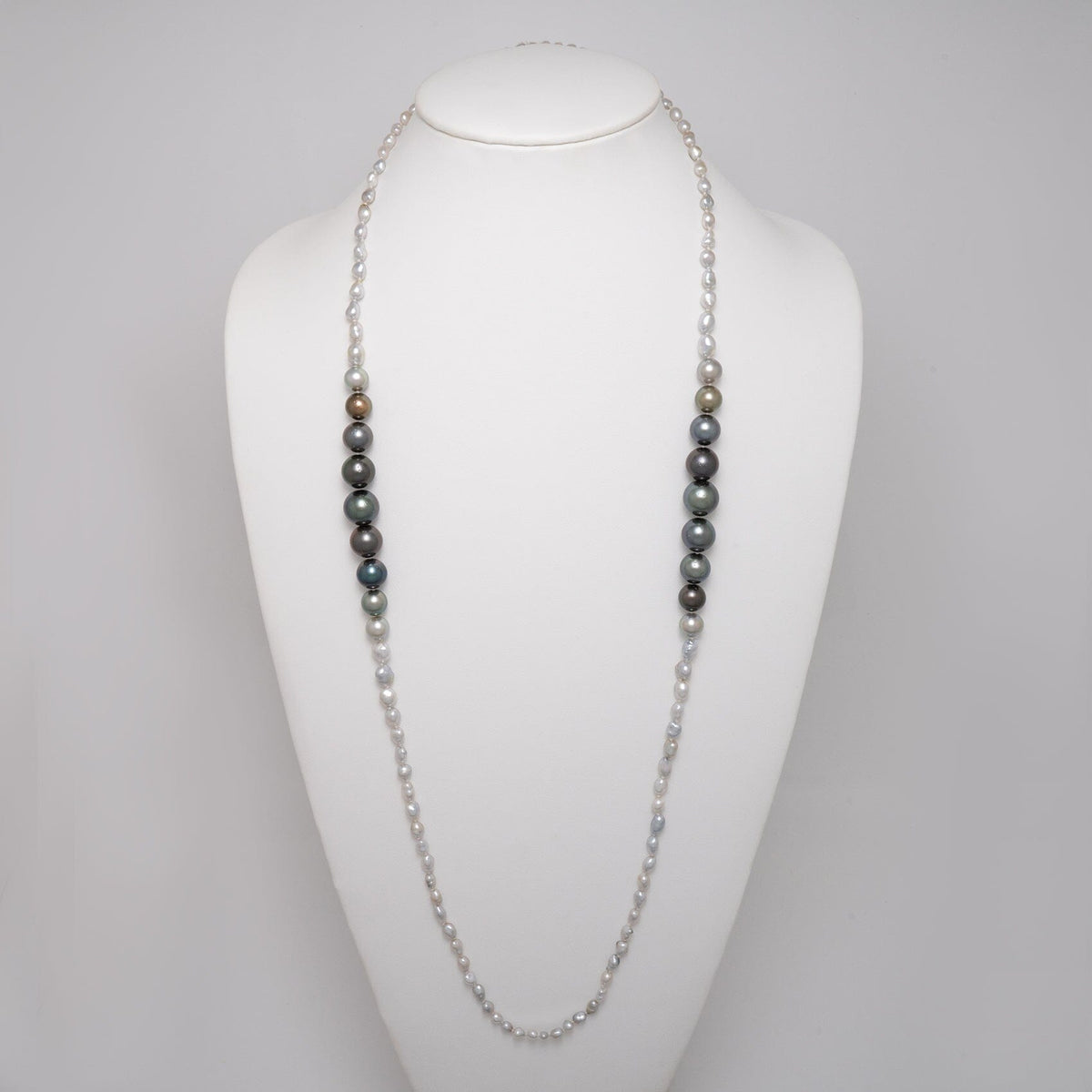 J. Hunter Keshi and Round Fijian Pearl Convertible Necklace