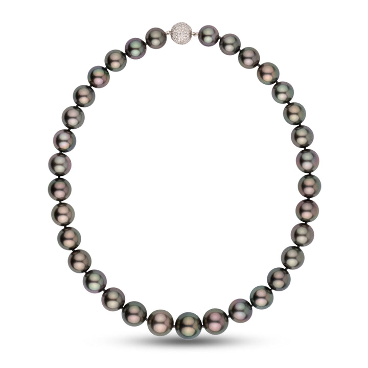 10.6-13.6 mm Round Tahitian Pearl Necklace