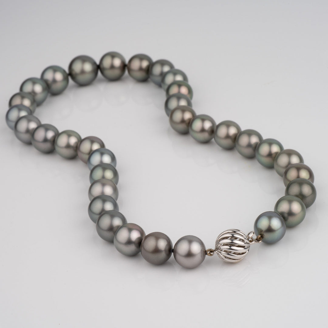 11.0-14.5 mm AAA Round Tahitian Pearl Necklace