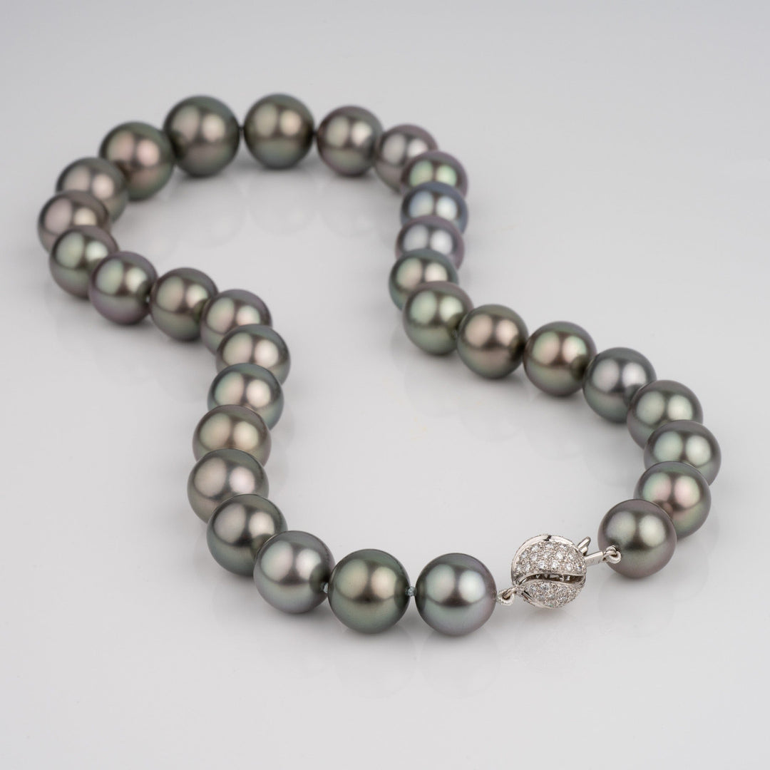 11.0-16.3 mm AAA Round Tahitian Pearl Necklace