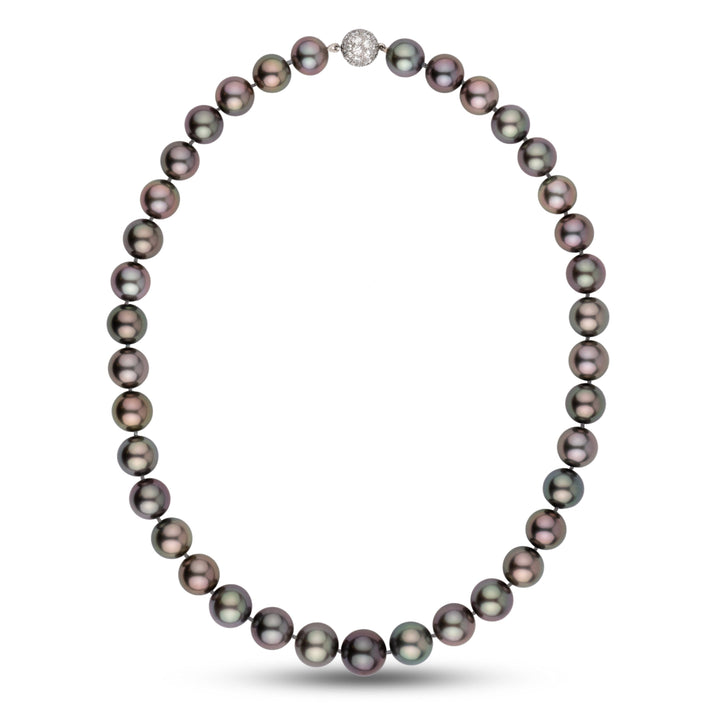 11.0-13.3 mm Round Tahitian Pearl Necklace
