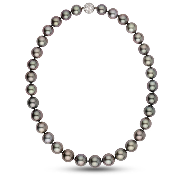 12.0-14.5mm Round Tahitian Pearl Necklace
