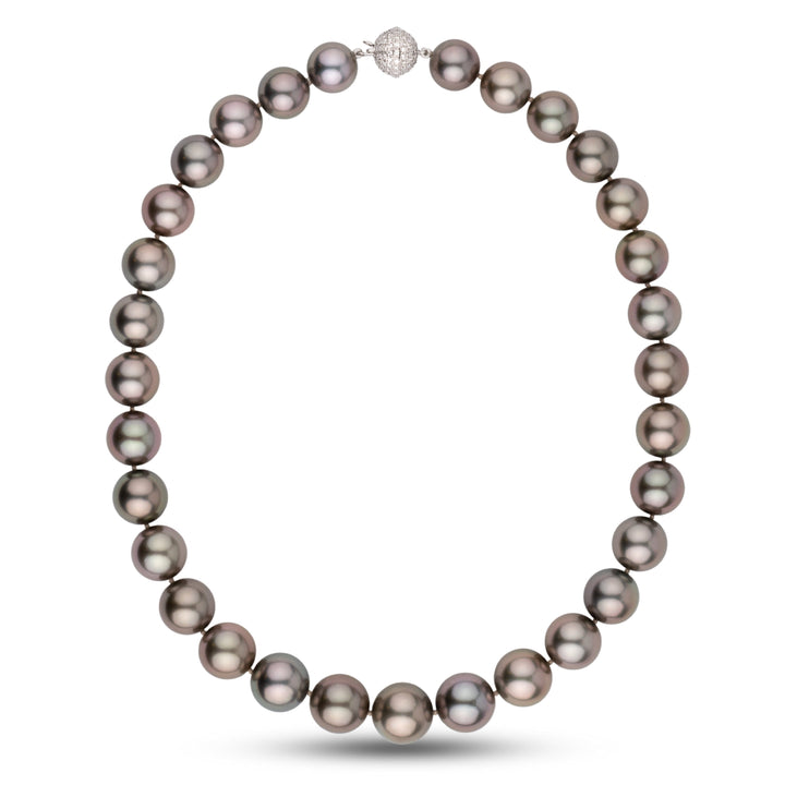 Gem Tahitian Pearl Necklace 12.0–14.6 mm Natural Color