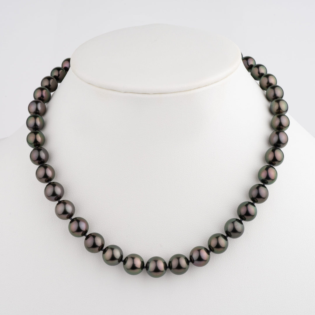 Gem Tahitian Pearl Necklace 8.1–10.8 mm Natural Color | Pearl Paradise