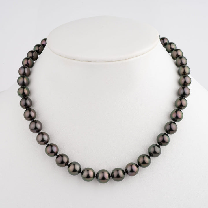 Gem Tahitian Pearl Necklace 8.1–10.8 mm Natural Color | Pearl Paradise