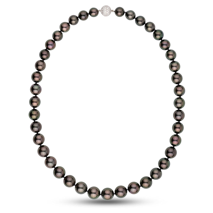 Gem Tahitian Pearl Necklace 8.1–10.8 mm Natural Color
