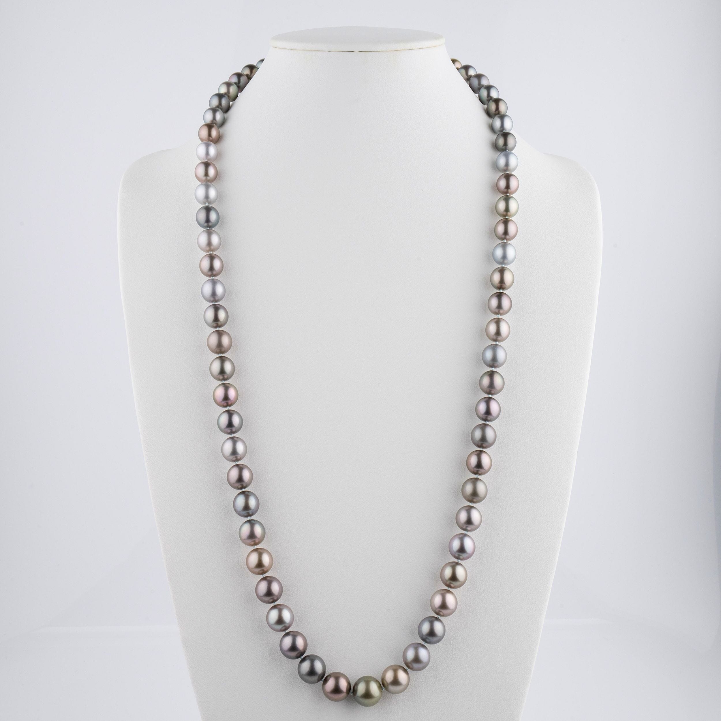Assael Collection: 10.3–13.3 mm Round Multicolor Tahitian Pearl