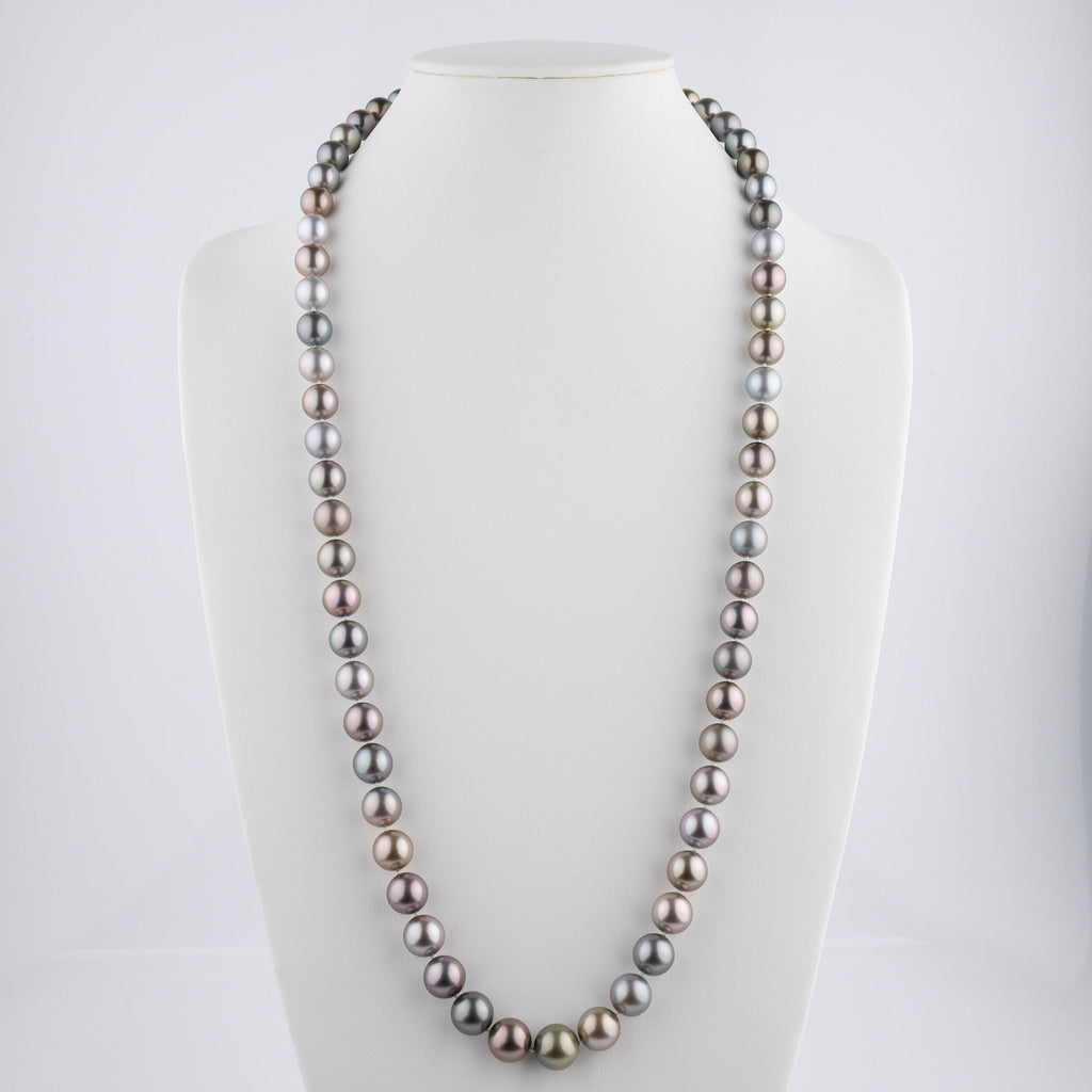 Assael Collection: 10.3–13.3 mm Round Multicolor Tahitian Pearl