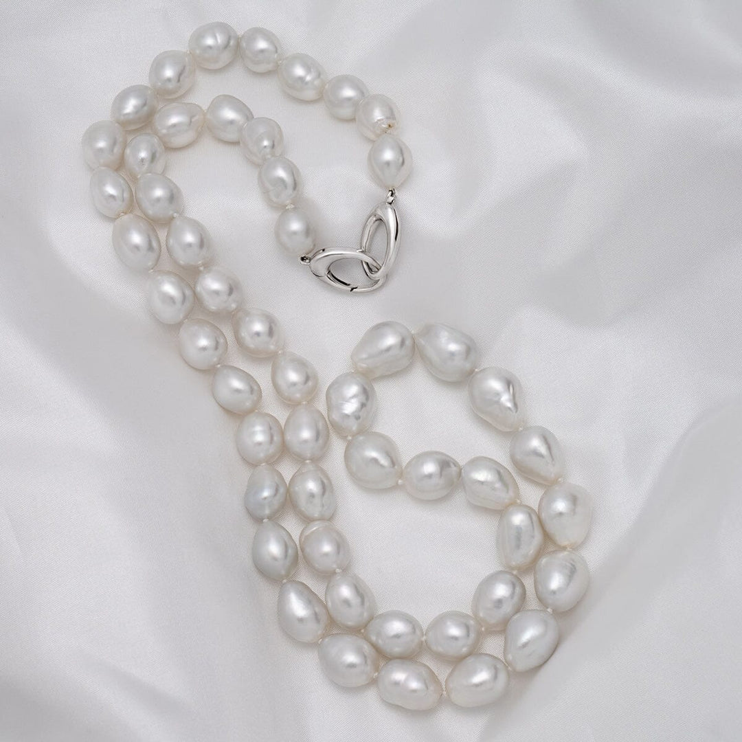 12.1–14.5 mm baroque White South Sea pearl necklace