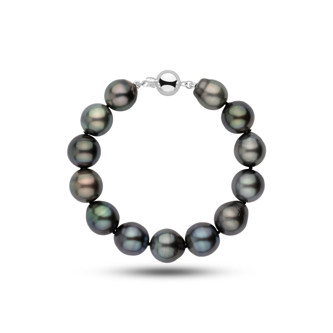 11.2-12.8 mm AA+ Tahitian Drop Pearl Bracelet