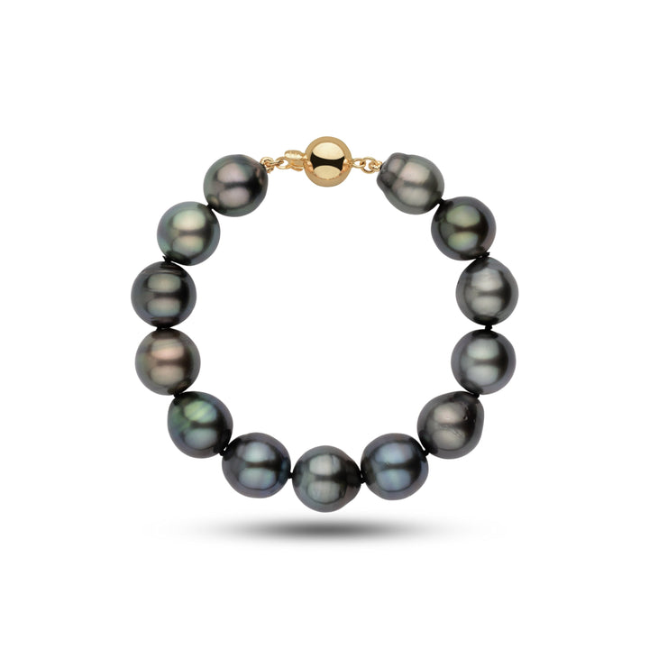 11.2-12.8 mm AA+ Tahitian Drop Pearl Bracelet