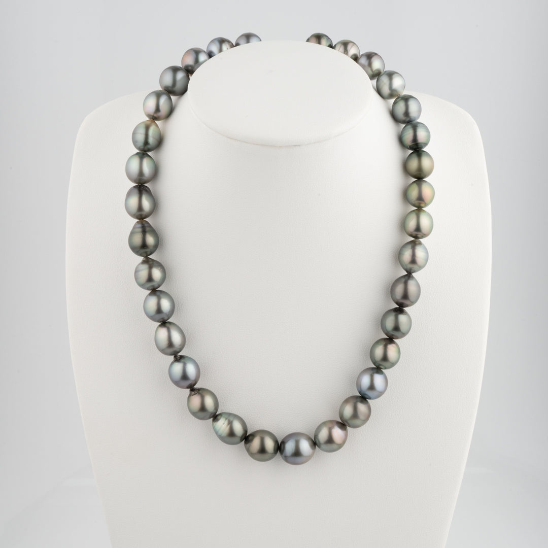 10.9-12.3 mm AA+/AAA Tahitian Drop Pearl Necklace