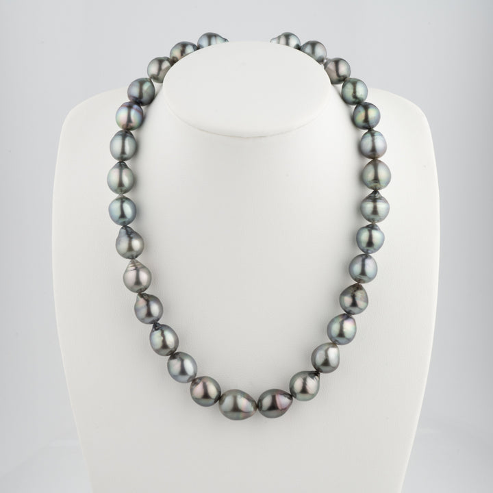 11.2-12.9 mm AA+ Baroque Tahitian Pearl Necklace